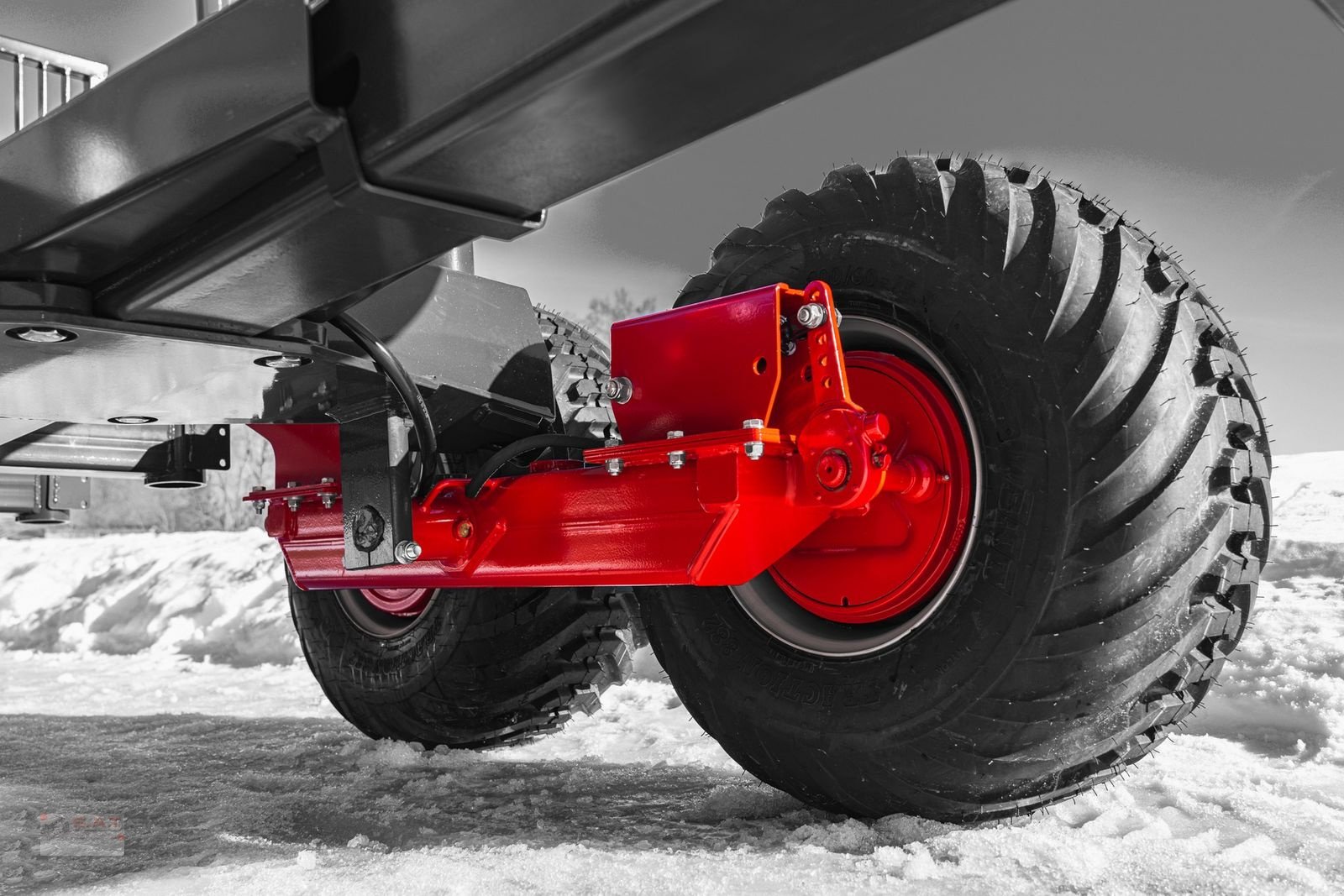 Rückewagen & Rückeanhänger Türe ait Farmi 14to.CR57 Kran-Black Bruin-Prehydraulik-Astwanne, Neumaschine içinde Eberschwang (resim 13)