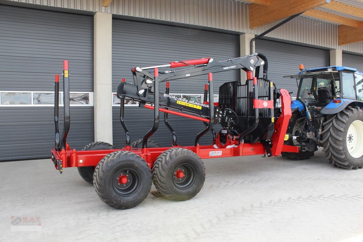 Rückewagen & Rückeanhänger typu Farmi FT 12 mit CR 69 Kran, Neumaschine v Eberschwang (Obrázek 4)