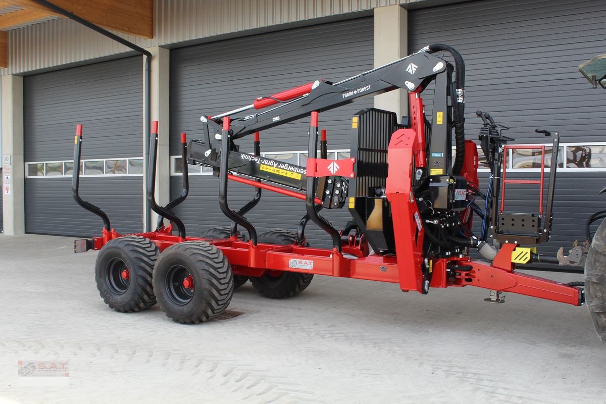 Rückewagen & Rückeanhänger typu Farmi FT 12 mit CR 69 Kran, Neumaschine v Eberschwang (Obrázek 7)