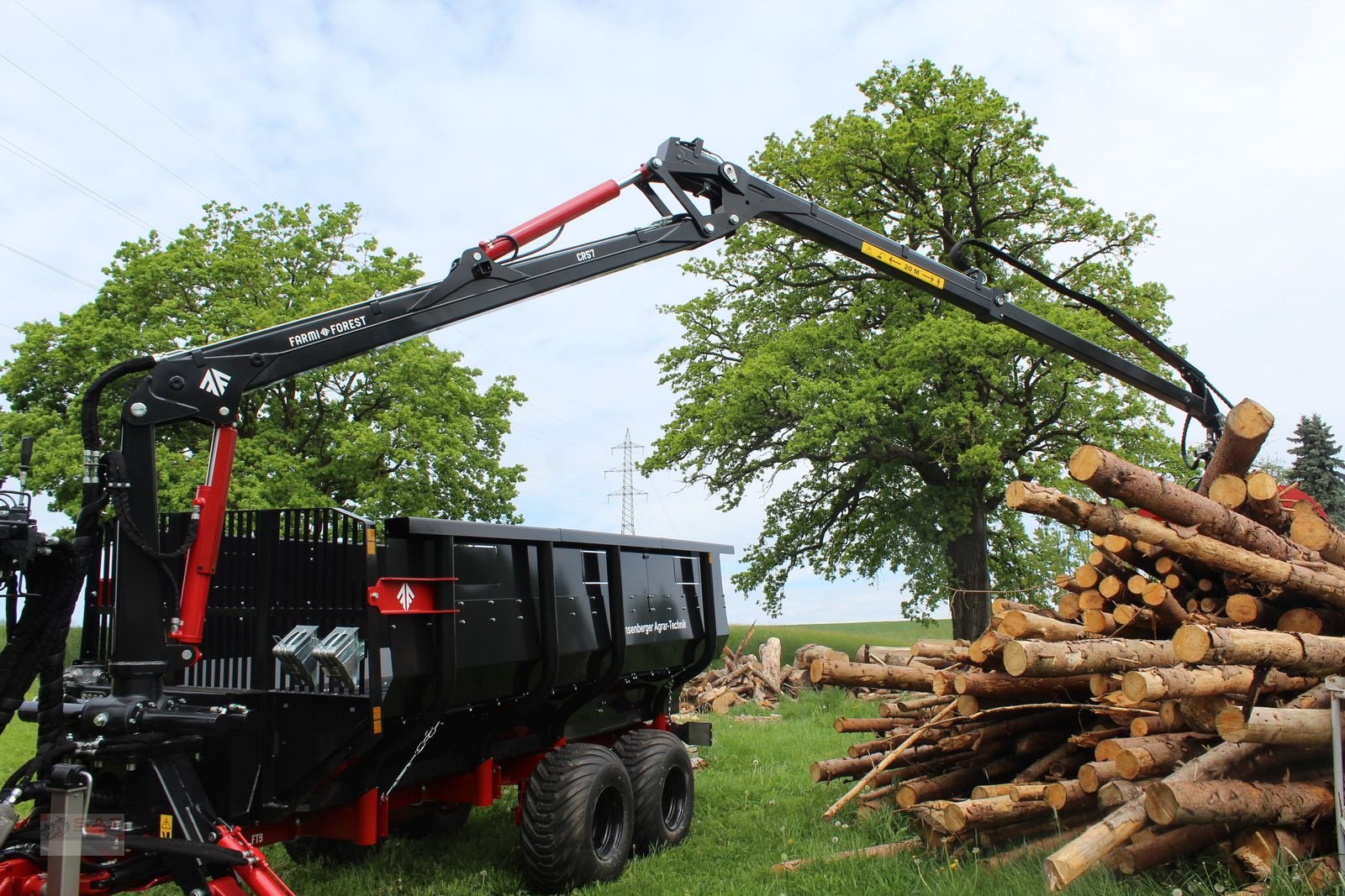 Rückewagen & Rückeanhänger des Typs Farmi Rückewagen 12to-7,20m Kran - Astwanne Hardox, Neumaschine in Eberschwang (Bild 3)