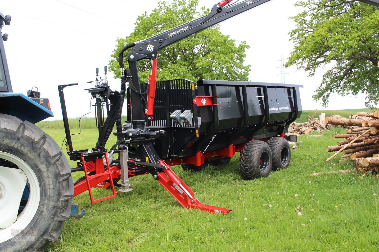 Rückewagen & Rückeanhänger des Typs Farmi Rückewagen 12to-7,20m Kran - Astwanne Hardox, Neumaschine in Eberschwang (Bild 2)