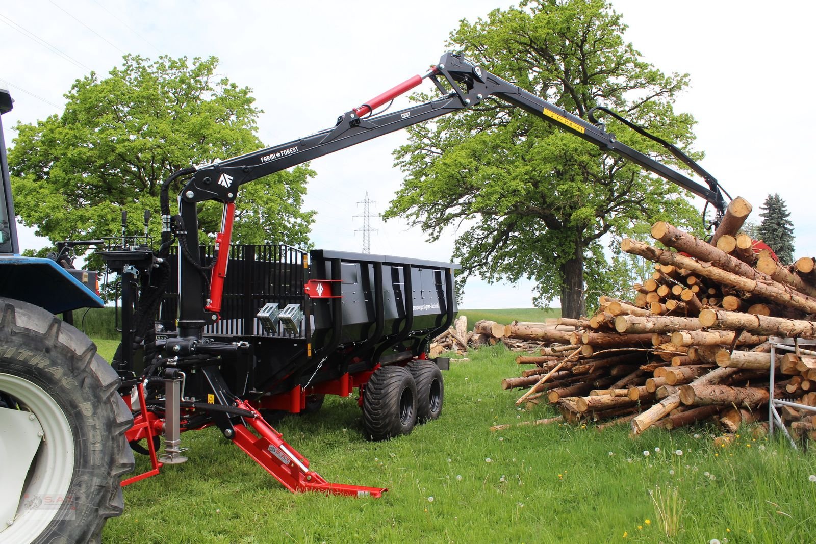 Rückewagen & Rückeanhänger des Typs Farmi Rückewagen 12to-7,20m Kran - Astwanne Hardox, Neumaschine in Eberschwang (Bild 1)