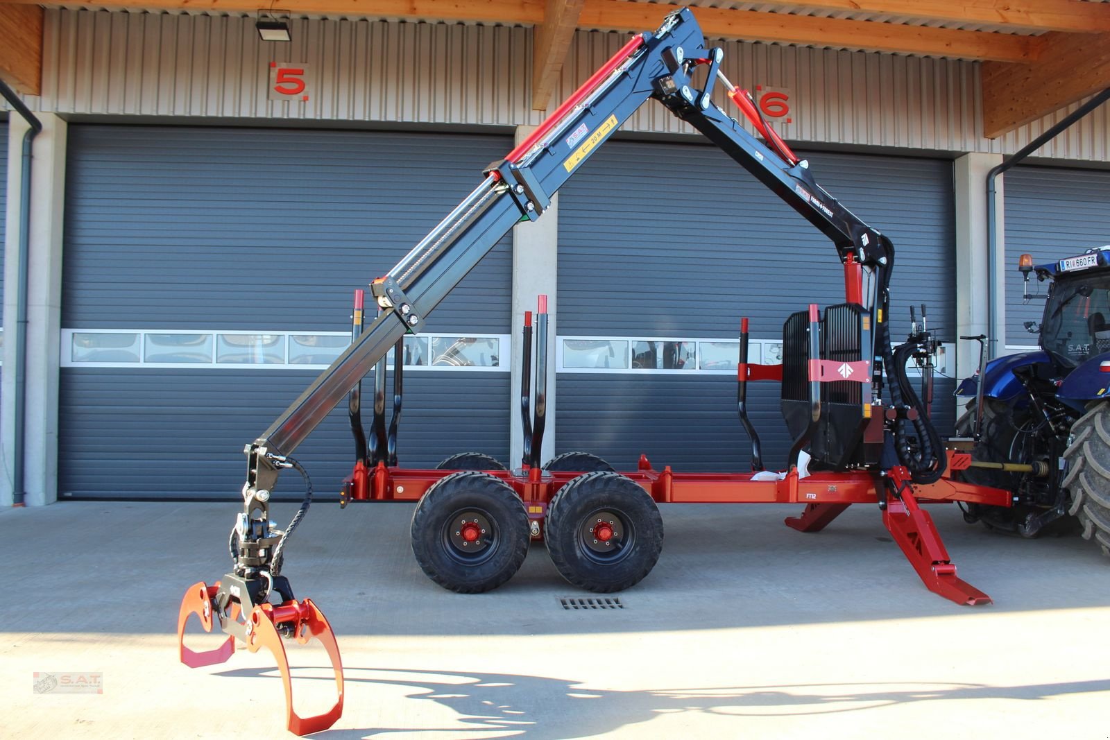 Rückewagen & Rückeanhänger tipa Farmi Rückewagen FT 12 - CR 59 - 8,50m Kran - 14,5t, Neumaschine u Eberschwang (Slika 20)