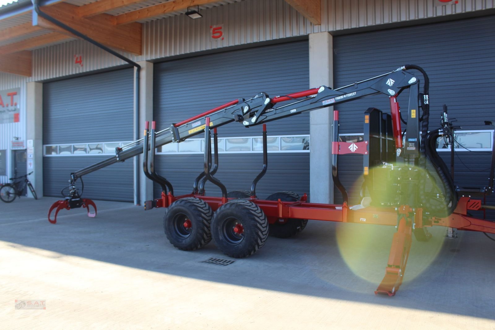 Rückewagen & Rückeanhänger tipa Farmi Rückewagen FT 12 - CR 59 - 8,50m Kran - 14,5t, Neumaschine u Eberschwang (Slika 28)