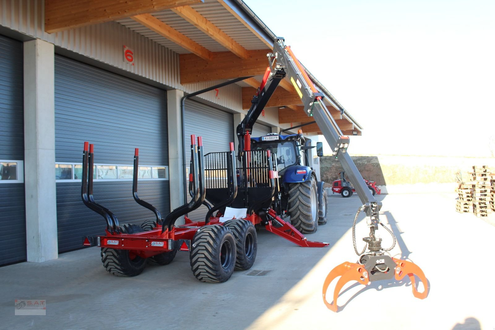 Rückewagen & Rückeanhänger tipa Farmi Rückewagen FT 12 - CR 59 - 8,50m Kran - 14,5t, Neumaschine u Eberschwang (Slika 19)