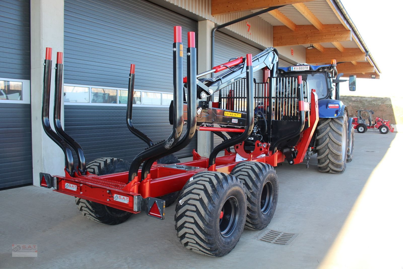 Rückewagen & Rückeanhänger tipa Farmi Rückewagen FT 12 - CR 59 - 8,50m Kran - 14,5t, Neumaschine u Eberschwang (Slika 8)