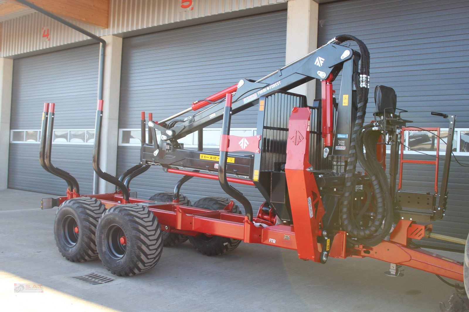 Rückewagen & Rückeanhänger tipa Farmi Rückewagen FT 12 - CR 59 - 8,50m Kran - 14,5t, Neumaschine u Eberschwang (Slika 2)