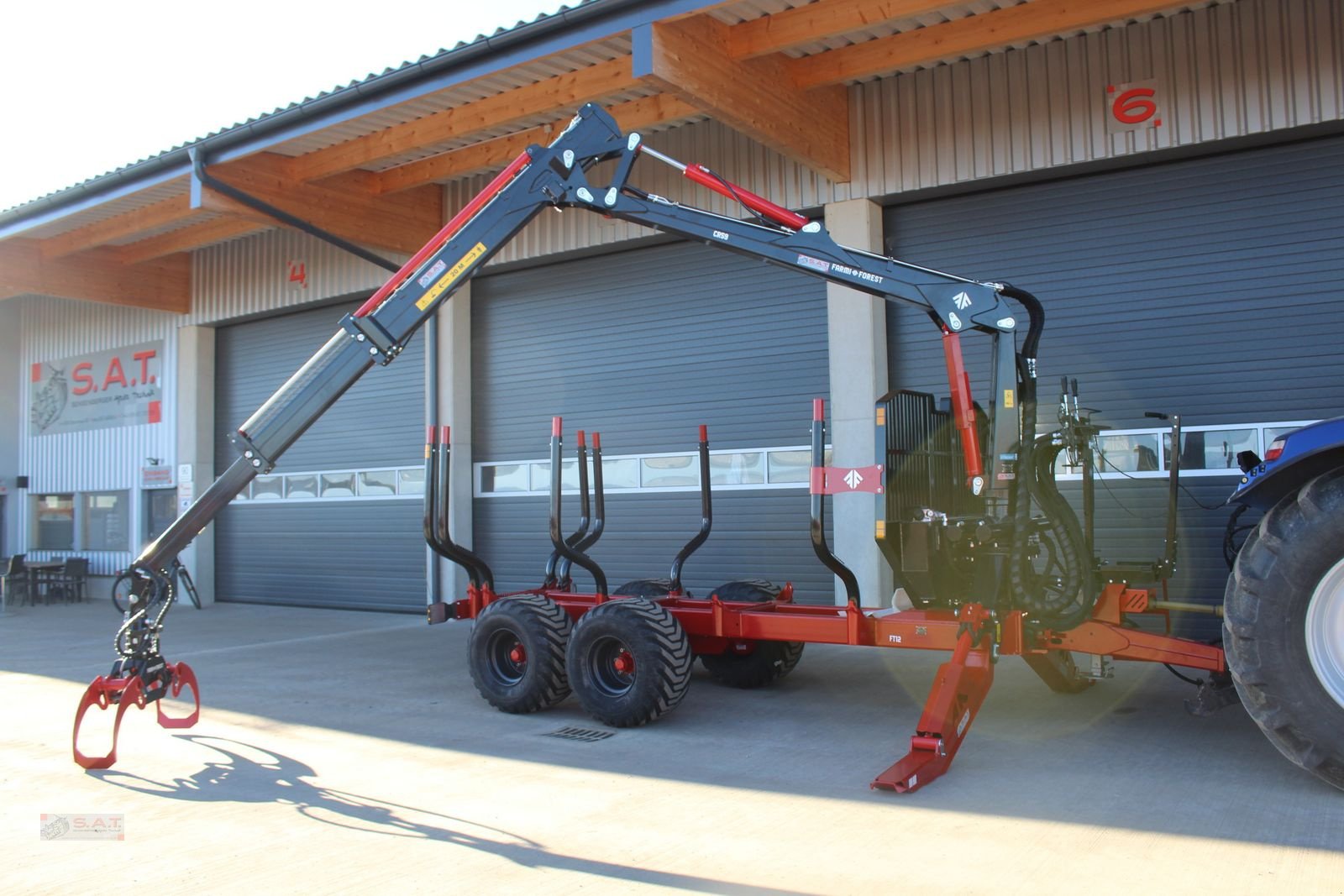 Rückewagen & Rückeanhänger tipa Farmi Rückewagen FT 12 - CR 59 - 8,50m Kran - 14,5t, Neumaschine u Eberschwang (Slika 1)