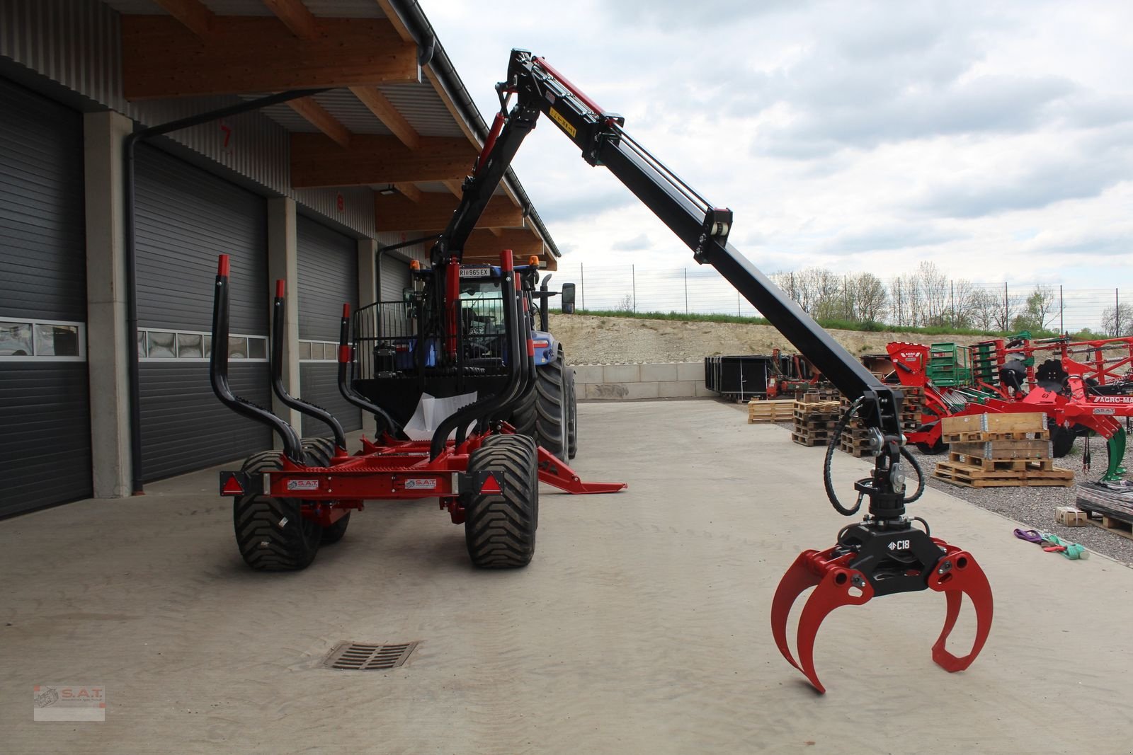 Rückewagen & Rückeanhänger des Typs Farmi Rückewagen FT 12 - CR 59 - 8,50m Kran - 14,5t, Neumaschine in Eberschwang (Bild 22)