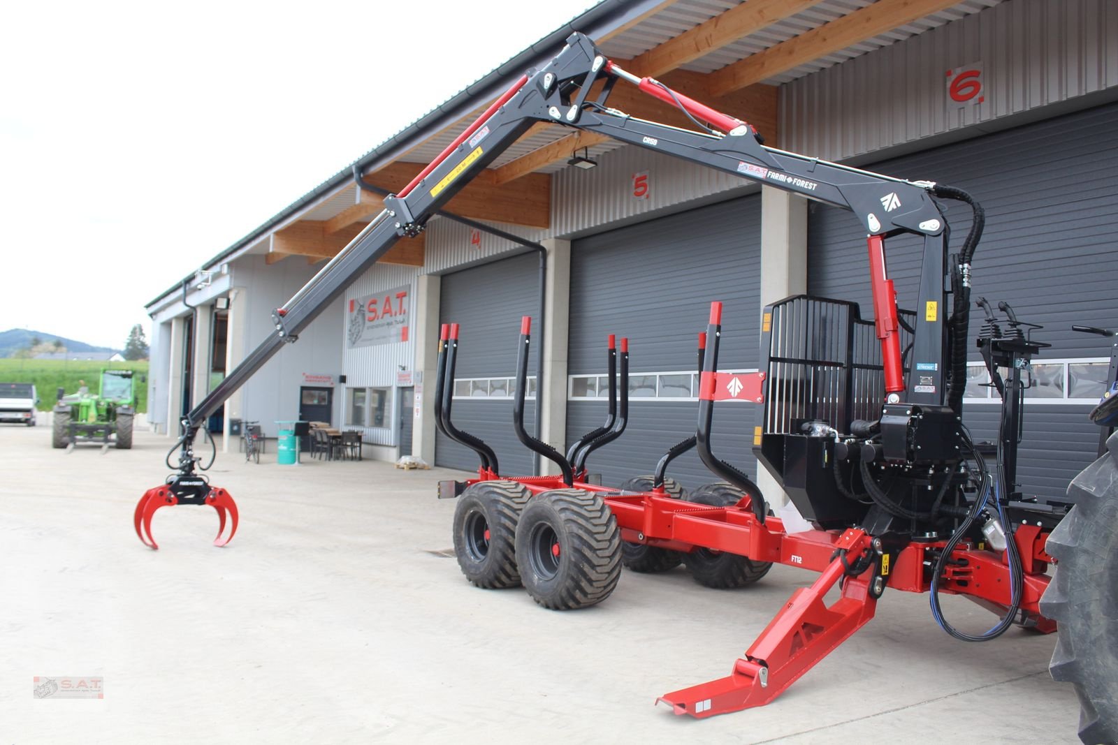 Rückewagen & Rückeanhänger des Typs Farmi Rückewagen FT 12 - CR 59 - 8,50m Kran - 14,5t, Neumaschine in Eberschwang (Bild 24)