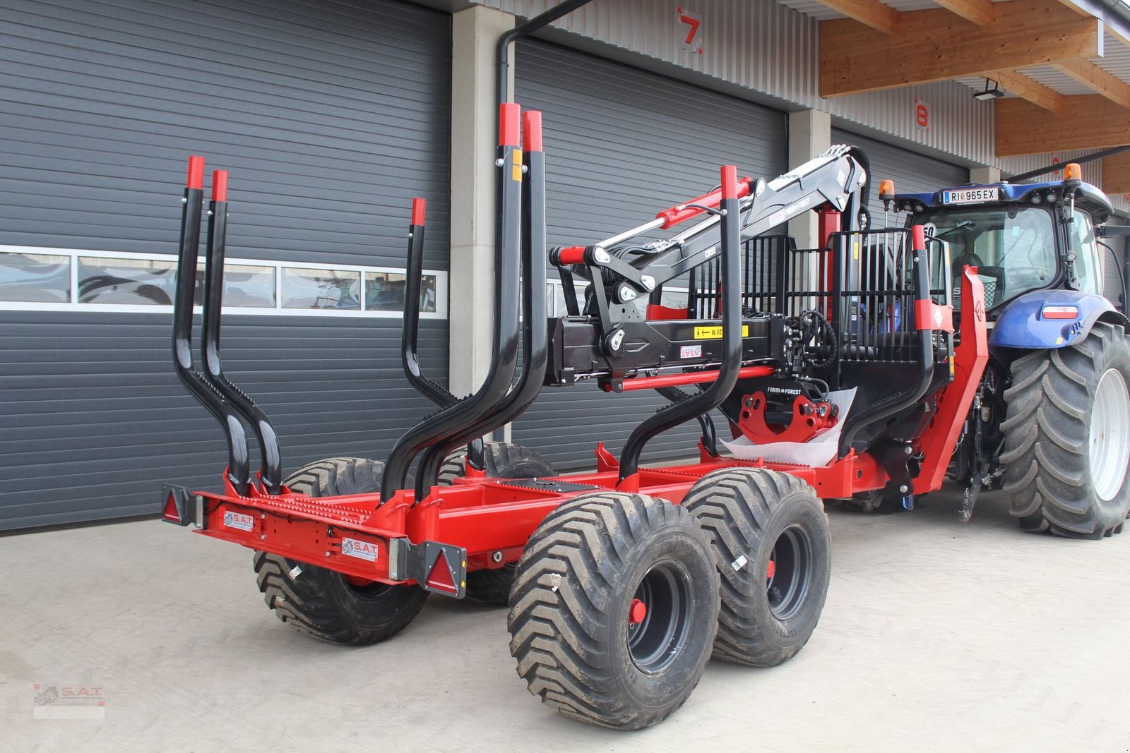 Rückewagen & Rückeanhänger des Typs Farmi Rückewagen FT 12 - CR 59 - 8,50m Kran - 14,5t, Neumaschine in Eberschwang (Bild 7)
