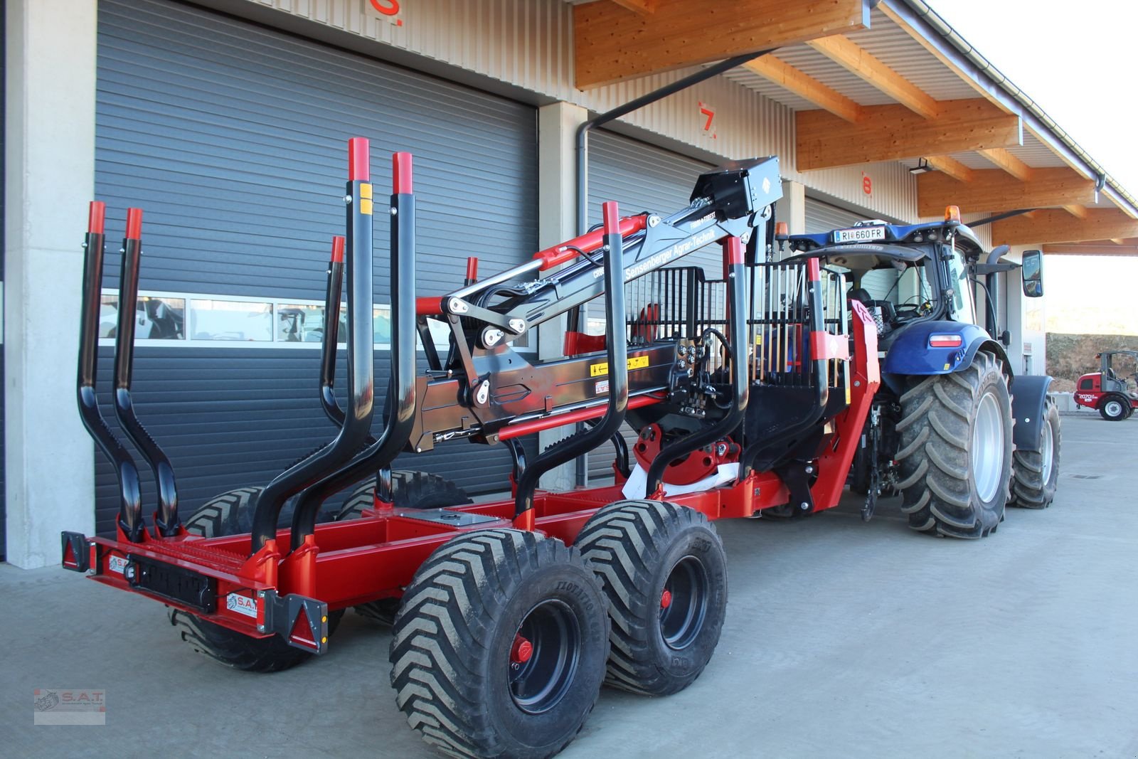 Rückewagen & Rückeanhänger des Typs Farmi Rückewagen FT 12 - CR 89 - 9,00m Kran - 14,5t, Neumaschine in Eberschwang (Bild 5)