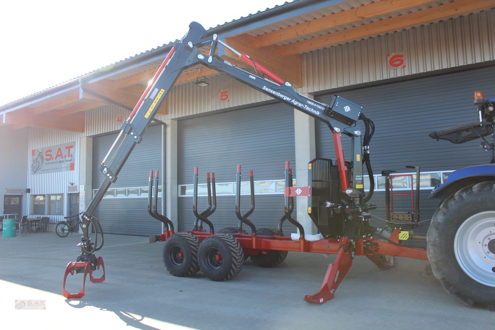 Rückewagen & Rückeanhänger des Typs Farmi Rückewagen FT 12 - CR 89 - 9,00m Kran - 14,5t, Neumaschine in Eberschwang (Bild 23)