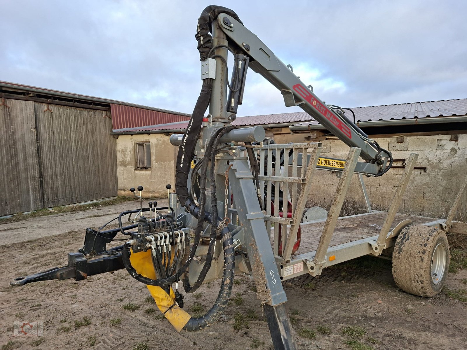 Rückewagen & Rückeanhänger Türe ait Forest-Master 5100 Rückewagen 6,6to Auflaufbremse, Gebrauchtmaschine içinde Tiefenbach (resim 3)