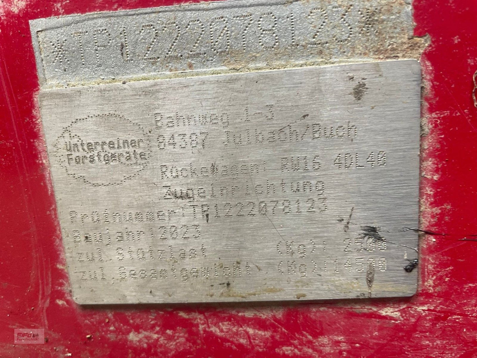 Rückewagen & Rückeanhänger Türe ait Forest-Master RW16, Gebrauchtmaschine içinde Bad Grönenbach (resim 11)