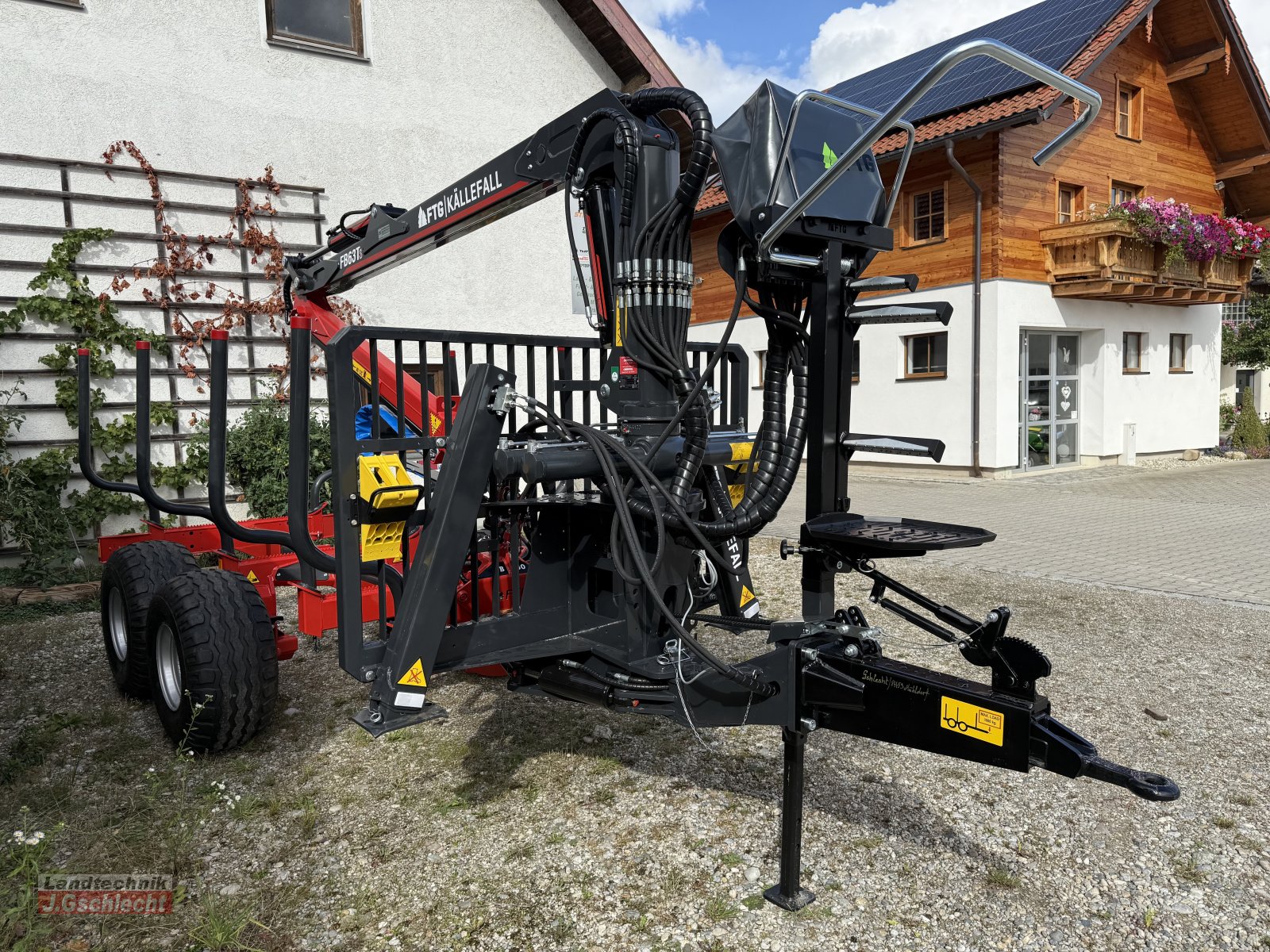 Rückewagen & Rückeanhänger типа FTG Källefall FB 70S mit Kran FB 63TS, Neumaschine в Mühldorf (Фотография 4)