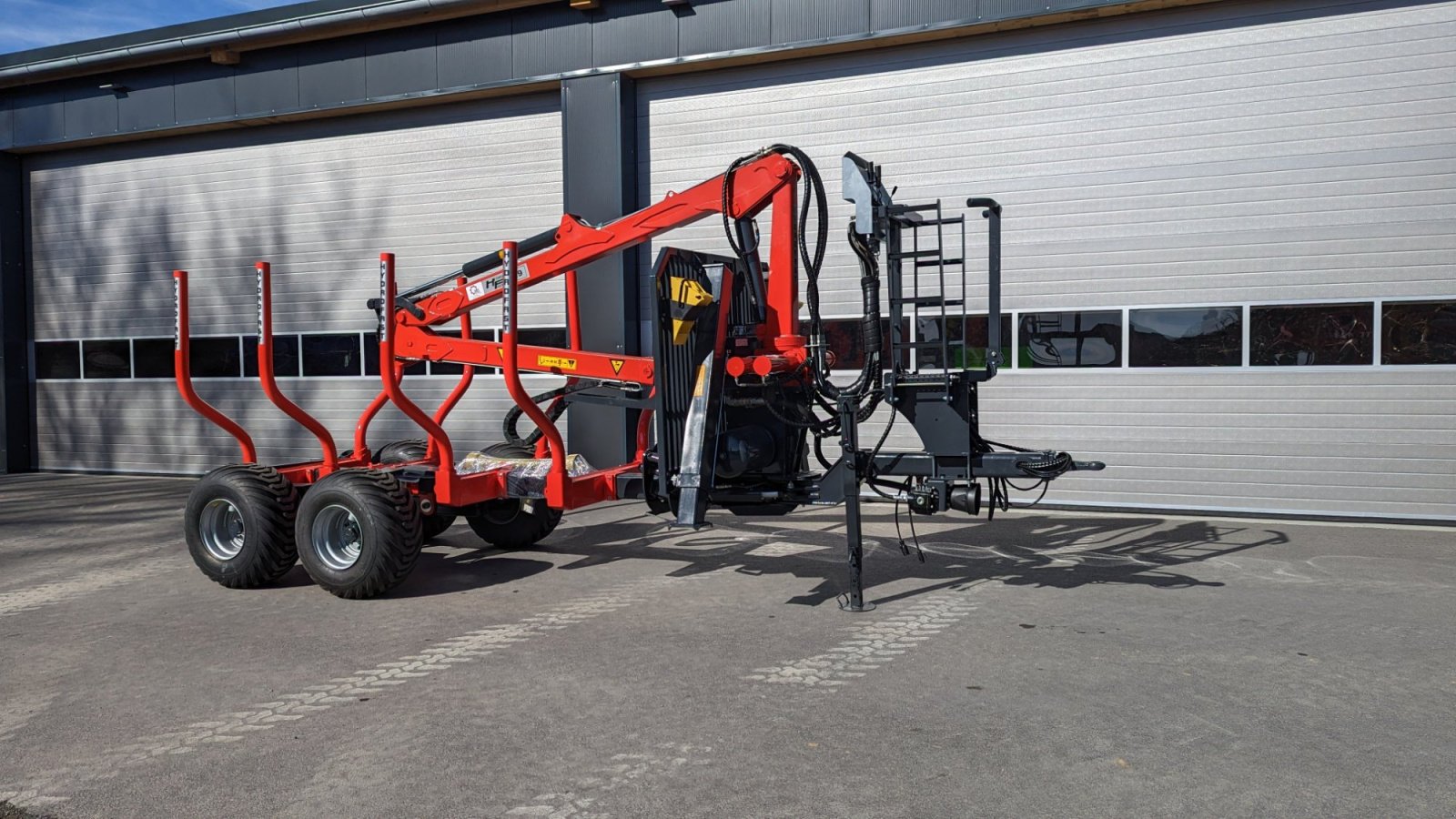 Rückewagen & Rückeanhänger от тип Hydrofast H9 11,5t 7,5m Kran 550kg Hubkraft Druckluft, Neumaschine в Schwarzenfeld (Снимка 2)