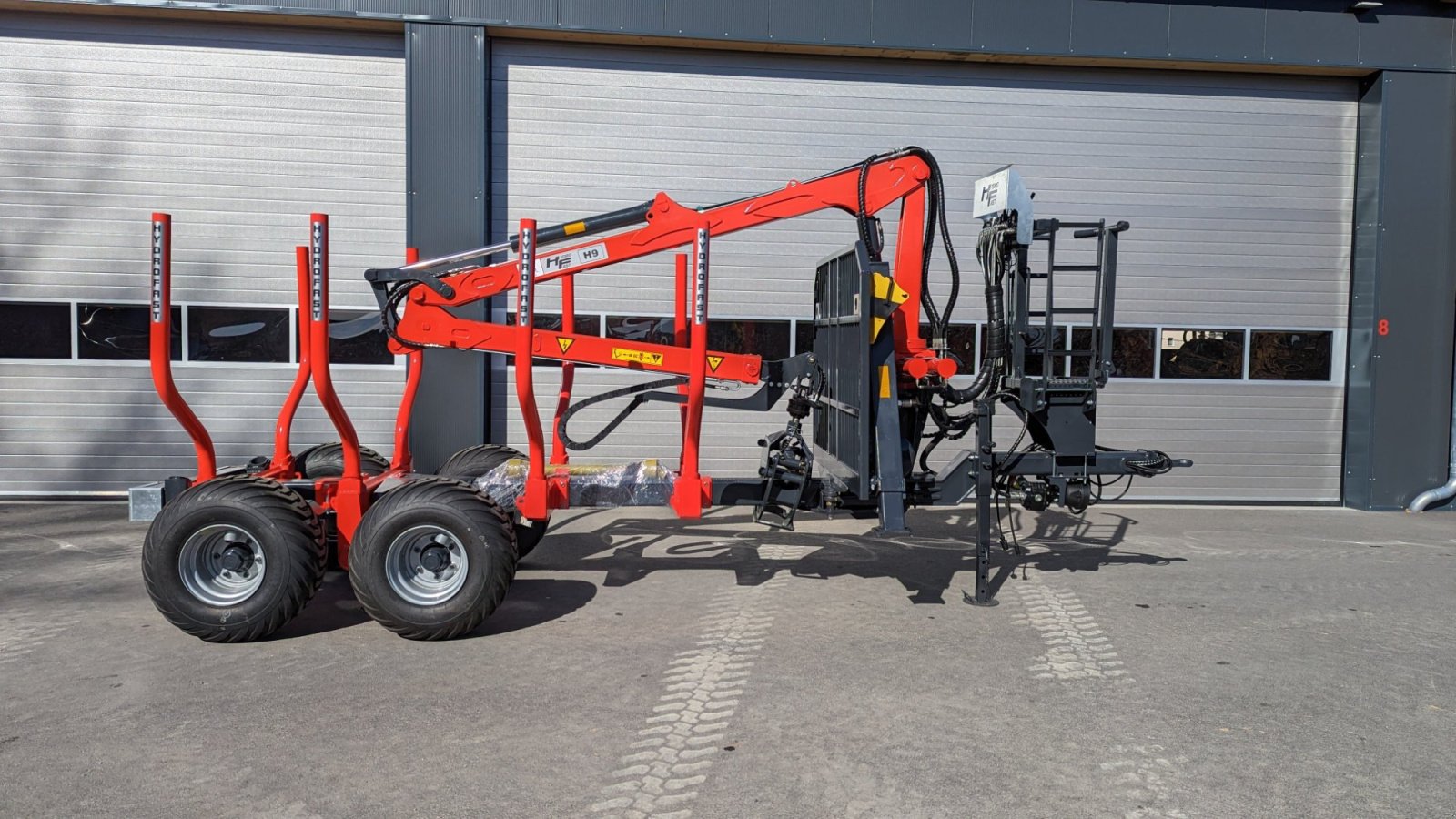 Rückewagen & Rückeanhänger от тип Hydrofast H9 11,5t 7,5m Kran 550kg Hubkraft Druckluft, Neumaschine в Schwarzenfeld (Снимка 3)