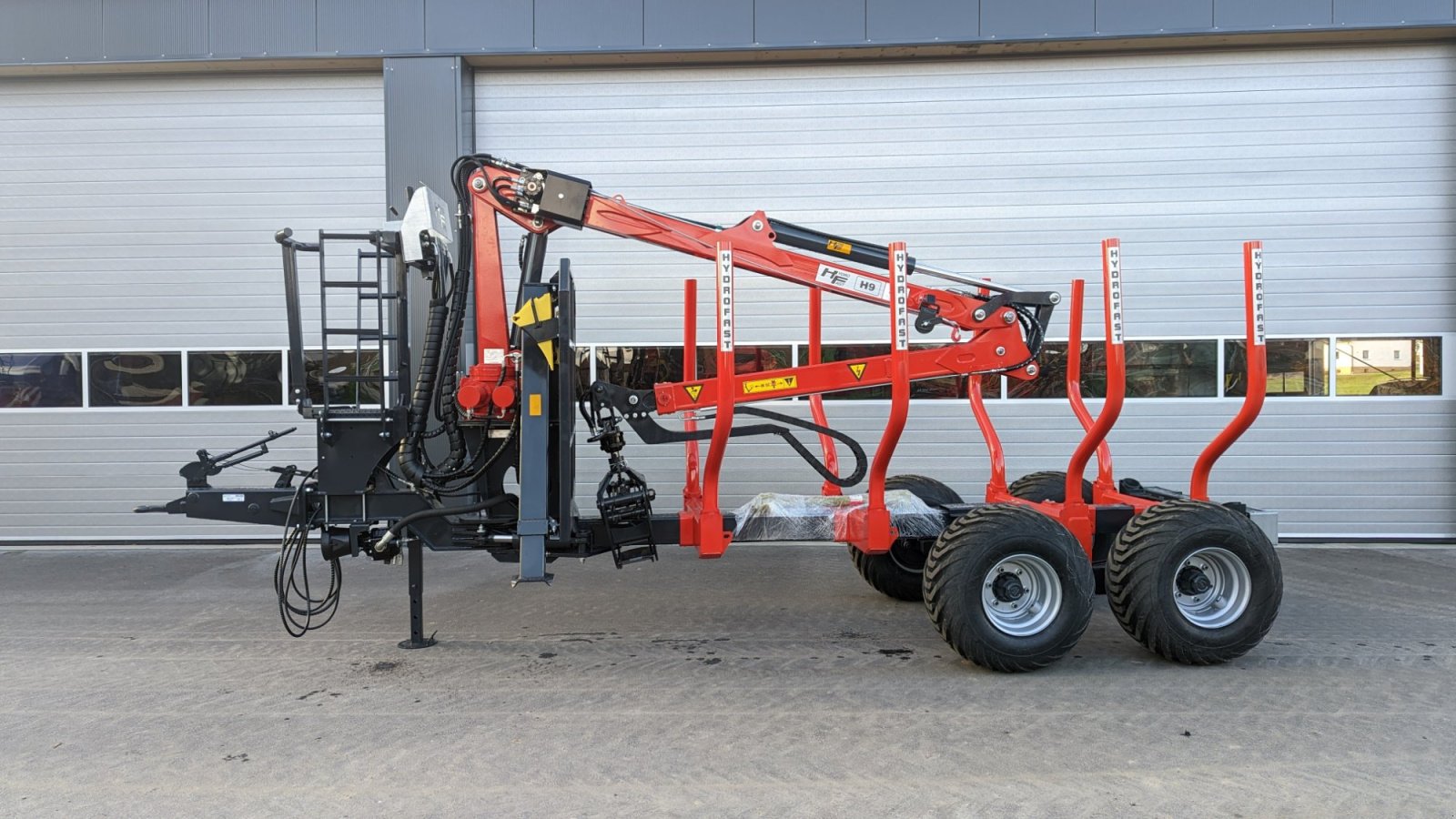 Rückewagen & Rückeanhänger typu Hydrofast H9 7,5m Kran 550kg Hubkraft Hydraulische Auflaufbremse, Neumaschine v Schwarzenfeld (Obrázek 1)