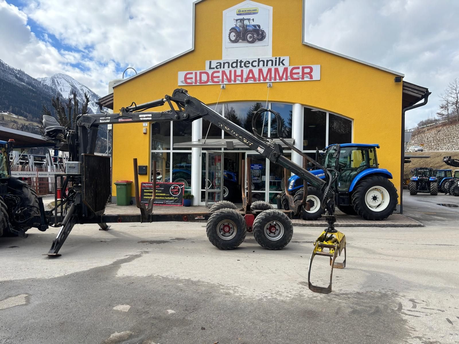 Rückewagen & Rückeanhänger типа Igland Forstanhänger mit Hochsitzkran, Gebrauchtmaschine в Burgkirchen (Фотография 3)