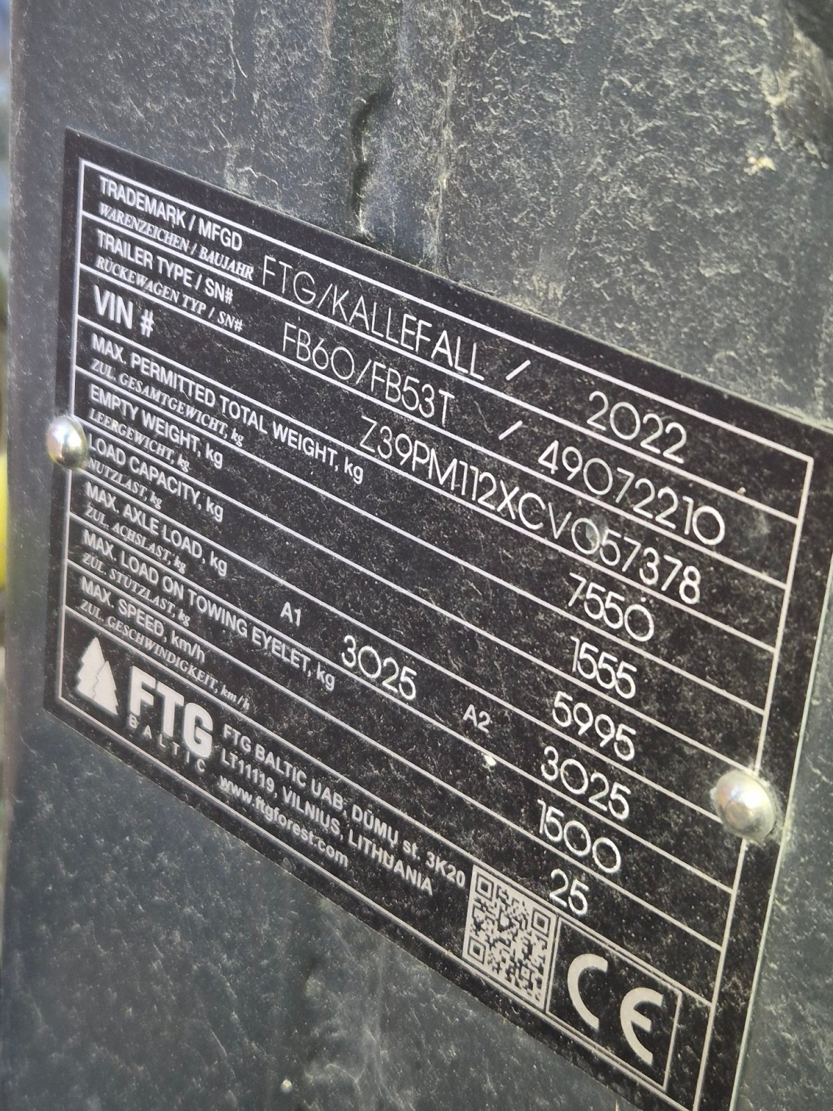 Rückewagen & Rückeanhänger des Typs Källefall FB 60, Gebrauchtmaschine in Hohenfels (Bild 1)