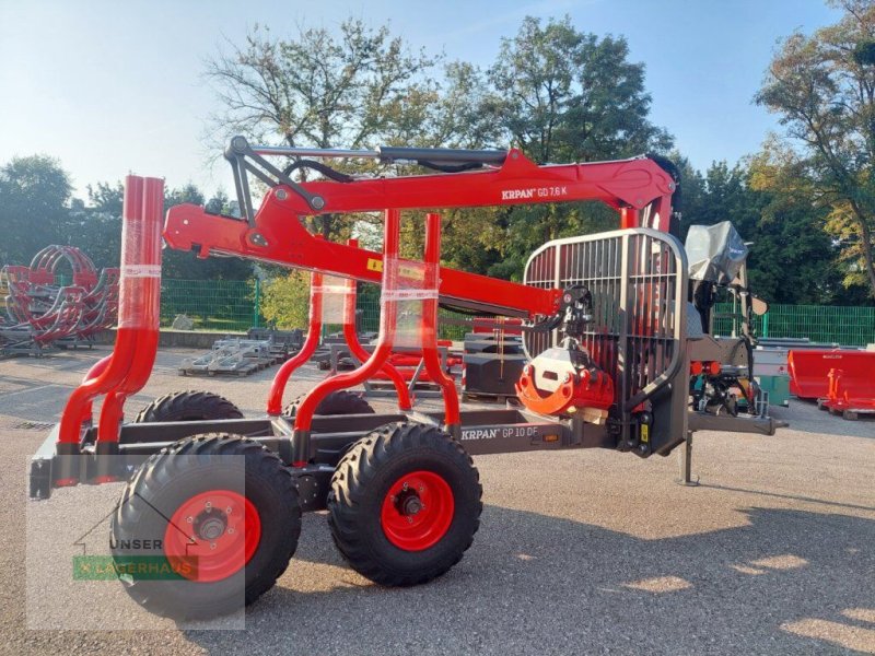 Rückewagen & Rückeanhänger van het type Krpan FORSTANHÄNGER GP10DF MIT KRAN, Neumaschine in Aschbach (Foto 1)