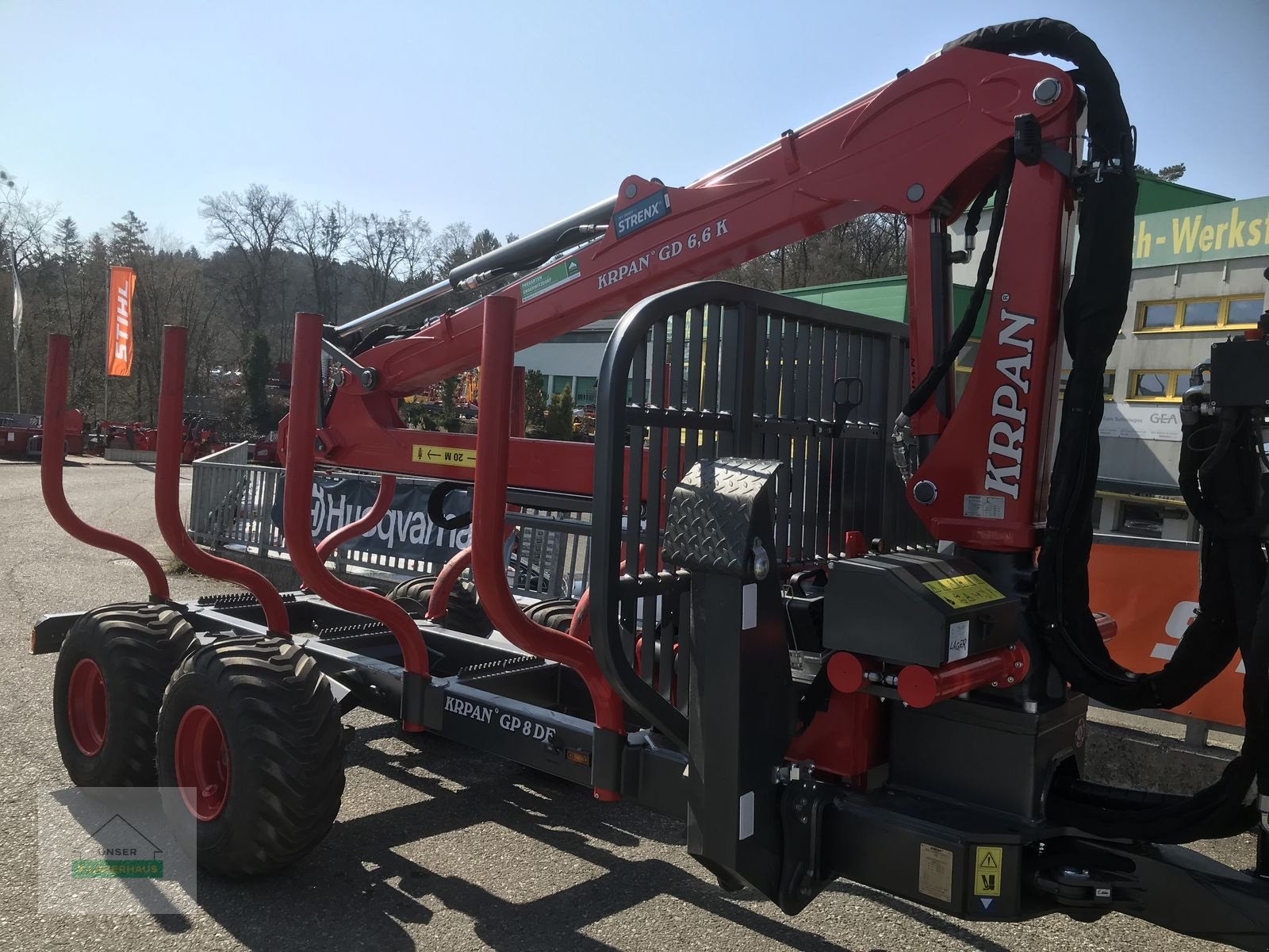 Rückewagen & Rückeanhänger typu Krpan Forstanhänger GP 8 DF + Forstkran 7,60-m, Neumaschine v Wartberg (Obrázek 1)