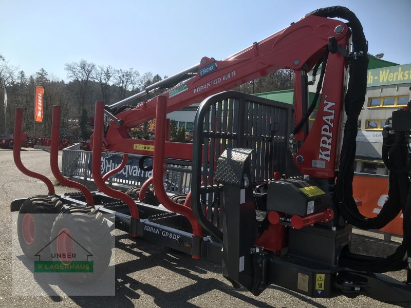 Rückewagen & Rückeanhänger tip Krpan Forstanhänger GP 8 DF + Forstkran 7,60-m, Neumaschine in Wartberg