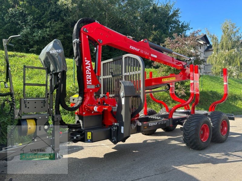 Rückewagen & Rückeanhänger van het type Krpan Forstanhänger GP10DF mit KRAN, Neumaschine in Waidhofen a. d. Ybbs (Foto 1)