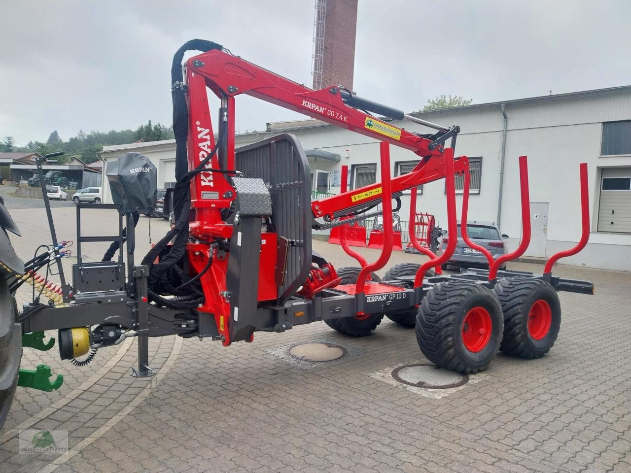 Rückewagen & Rückeanhänger типа Krpan GP 10 D mit Kran 7,4k, Neumaschine в Plauen (Фотография 1)