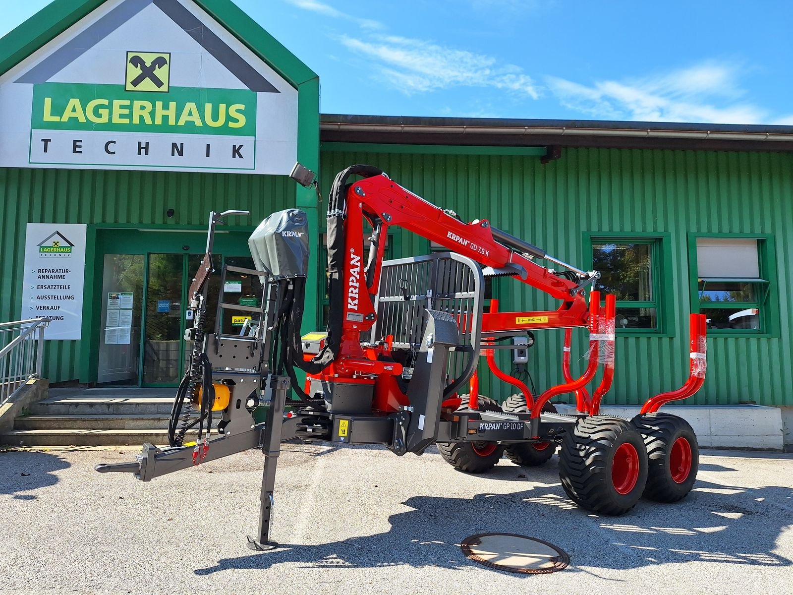 Rückewagen & Rückeanhänger typu Krpan GP 10 DF, Forstkran GD 7,6 K, Neumaschine v Bergheim (Obrázek 1)