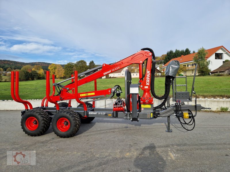 Rückewagen & Rückeanhänger des Typs Krpan GP 8 DF GD 6,6 K Rückewagen Auflaufbremse Hydraulische Bremse Eigenölversorgung, Neumaschine in Tiefenbach (Bild 1)