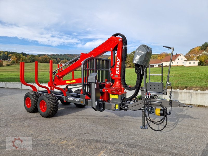 Rückewagen & Rückeanhänger des Typs Krpan GP 8 DF GD 6,6 K Rückewagen Auflaufbremse Hydraulische Bremse Eigenölversorgung, Neumaschine in Tiefenbach (Bild 1)