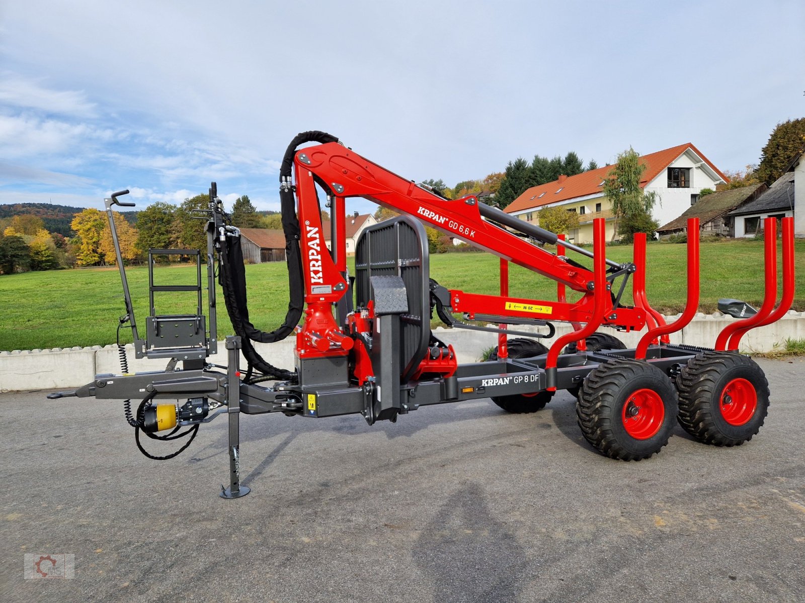 Rückewagen & Rückeanhänger a típus Krpan GP 8 DF GD 6,6 K Rückewagen Auflaufbremse Hydraulische Bremse Eigenölversorgung, Neumaschine ekkor: Tiefenbach (Kép 20)