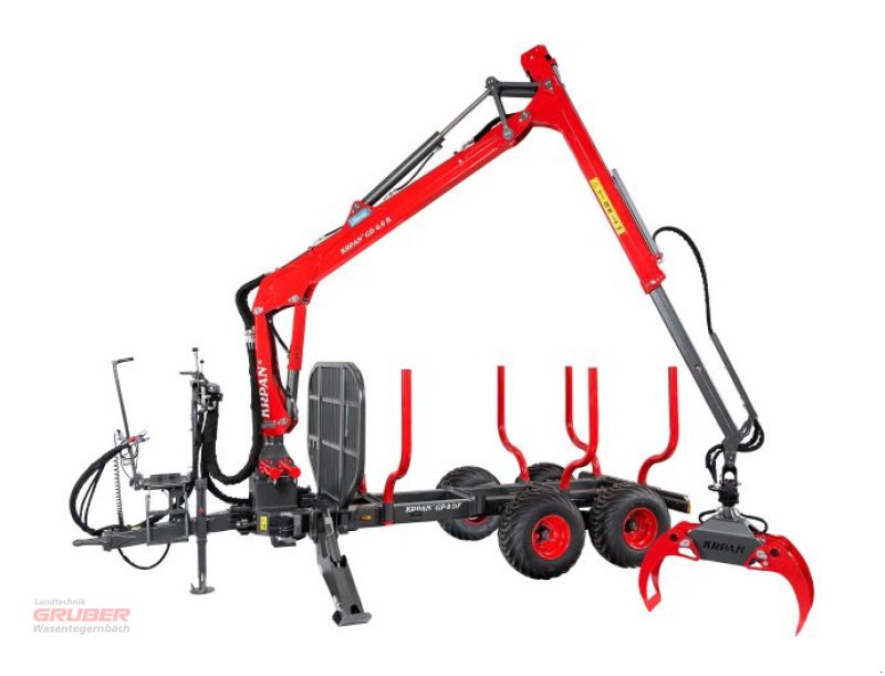 Rückewagen & Rückeanhänger of the type Krpan GP 8 DF + Kran GD 7,6 K, Neumaschine in Dorfen (Picture 1)