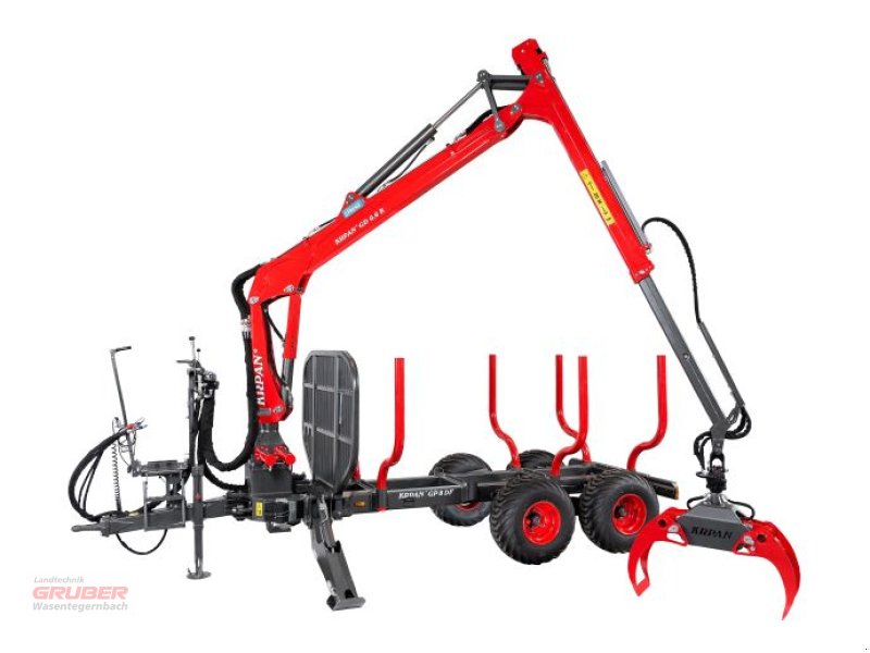 Rückewagen & Rückeanhänger des Typs Krpan GP 8 DF + Kran GD 7,6 K, Neumaschine in Dorfen (Bild 1)