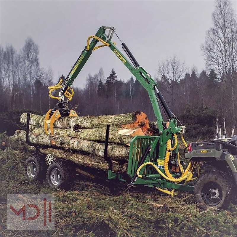 Rückewagen & Rückeanhänger typu MD Landmaschinen KELLFRI Forstanhänger mit Kran 4,2 m, inkl. Antrieb, Neumaschine v Zeven (Obrázek 1)