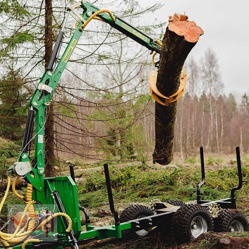 Rückewagen & Rückeanhänger typu MD Landmaschinen KELLFRI Forstanhänger mit Kran 4,2 m, inkl. Antrieb, Neumaschine v Zeven (Obrázek 7)