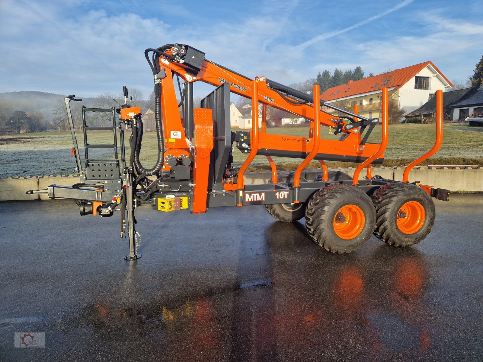 Rückewagen & Rückeanhänger typu MTM 10T 10to 9,20m Kran Druckluft Doppelrohrrahmen, Neumaschine v Tiefenbach (Obrázek 4)