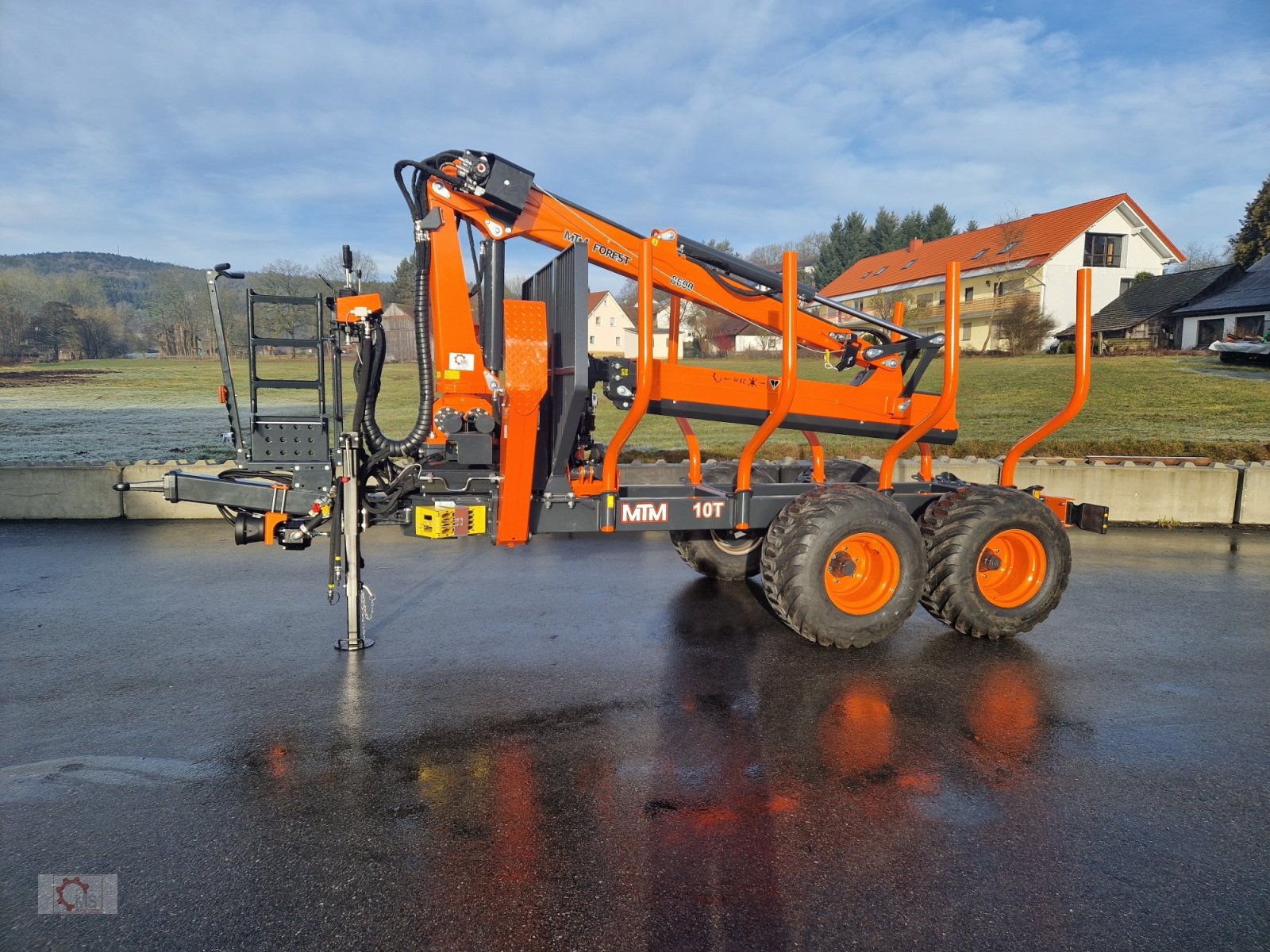 Rückewagen & Rückeanhänger typu MTM 10T 10to 9,20m Kran Druckluft Doppelrohrrahmen, Neumaschine v Tiefenbach (Obrázek 12)