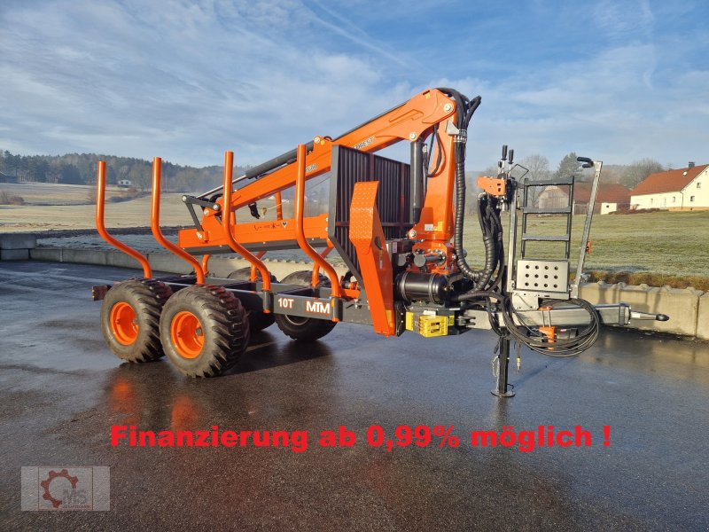 Rückewagen & Rückeanhänger des Typs MTM 10T 10to 9,20m Kran Druckluft Doppelrohrrahmen, Neumaschine in Tiefenbach (Bild 1)