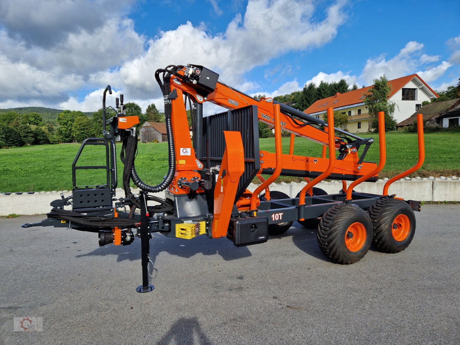 Rückewagen & Rückeanhänger a típus MTM 10T 9,20m Kran Auflaufbremse Hydraulische Bremse Doppelrohrrahmen, Neumaschine ekkor: Tiefenbach (Kép 2)