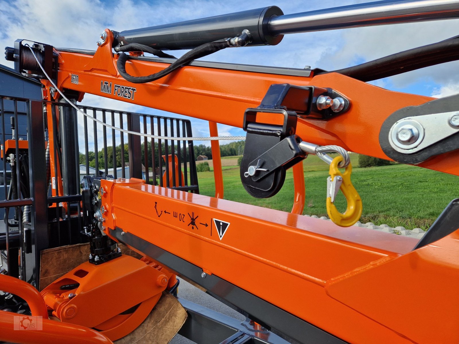 Rückewagen & Rückeanhänger a típus MTM 10T 9,20m Kran Auflaufbremse Hydraulische Bremse Doppelrohrrahmen, Neumaschine ekkor: Tiefenbach (Kép 12)