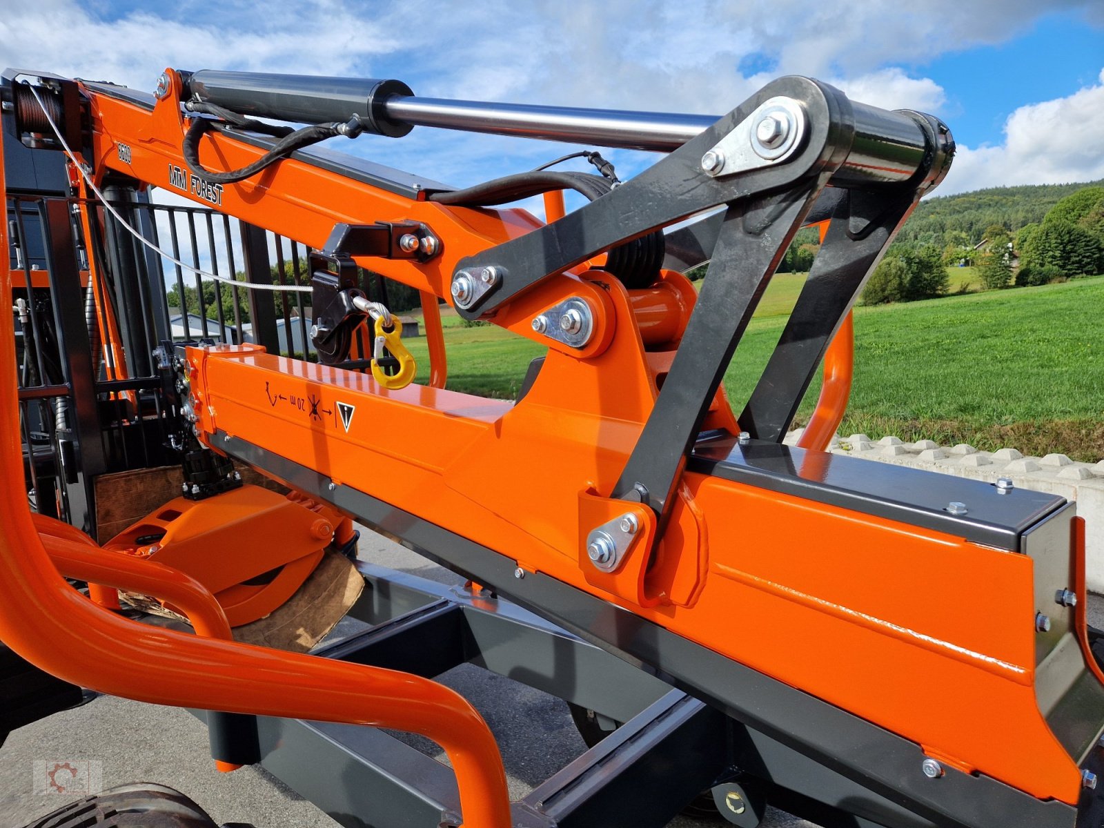 Rückewagen & Rückeanhänger a típus MTM 10T 9,20m Kran Auflaufbremse Hydraulische Bremse Doppelrohrrahmen, Neumaschine ekkor: Tiefenbach (Kép 16)