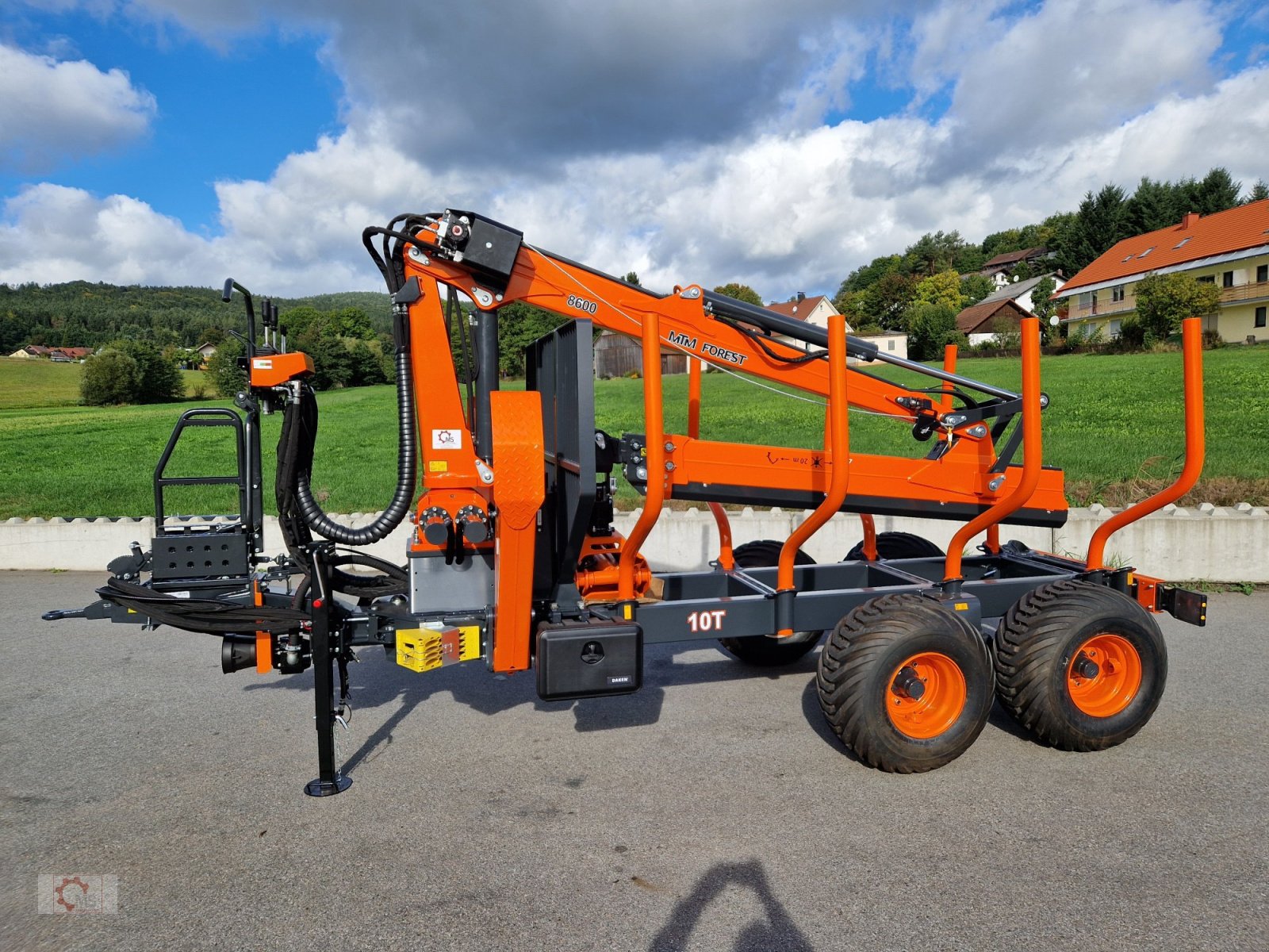 Rückewagen & Rückeanhänger a típus MTM 10T 9,20m Kran Auflaufbremse Hydraulische Bremse Doppelrohrrahmen, Neumaschine ekkor: Tiefenbach (Kép 20)