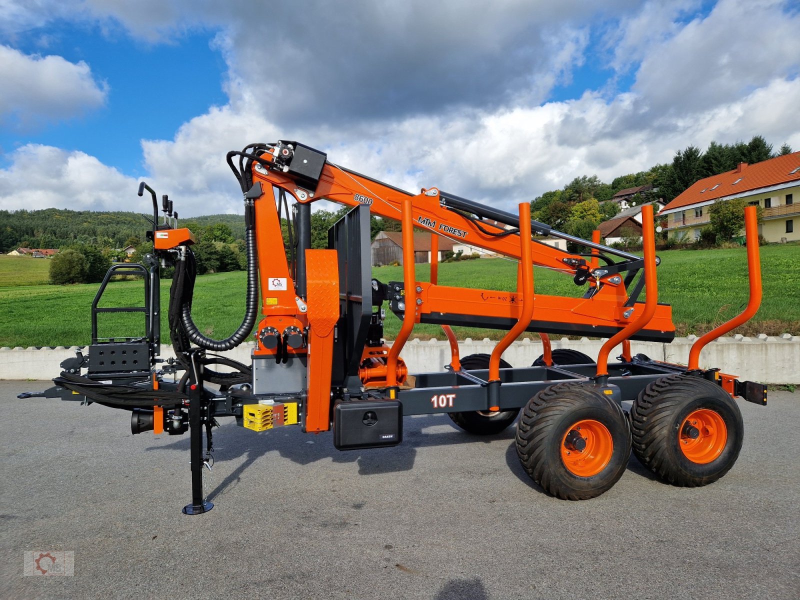 Rückewagen & Rückeanhänger a típus MTM 10T 9,20m Kran Auflaufbremse Hydraulische Bremse Doppelrohrrahmen, Neumaschine ekkor: Tiefenbach (Kép 21)