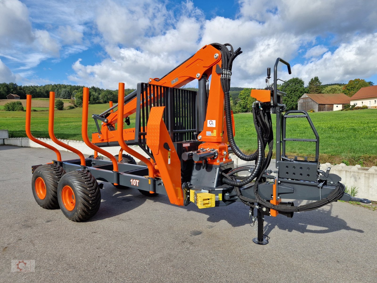 Rückewagen & Rückeanhänger a típus MTM 10T 9,20m Kran Auflaufbremse Hydraulische Bremse Doppelrohrrahmen, Neumaschine ekkor: Tiefenbach (Kép 22)