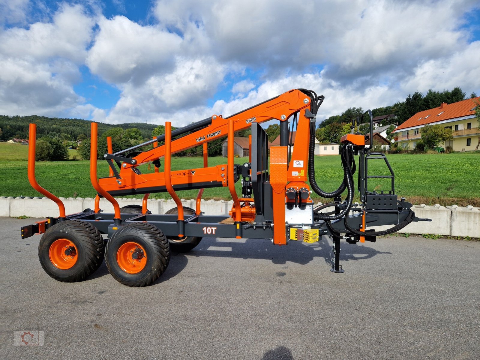 Rückewagen & Rückeanhänger a típus MTM 10T 9,20m Kran Auflaufbremse Hydraulische Bremse Doppelrohrrahmen, Neumaschine ekkor: Tiefenbach (Kép 23)