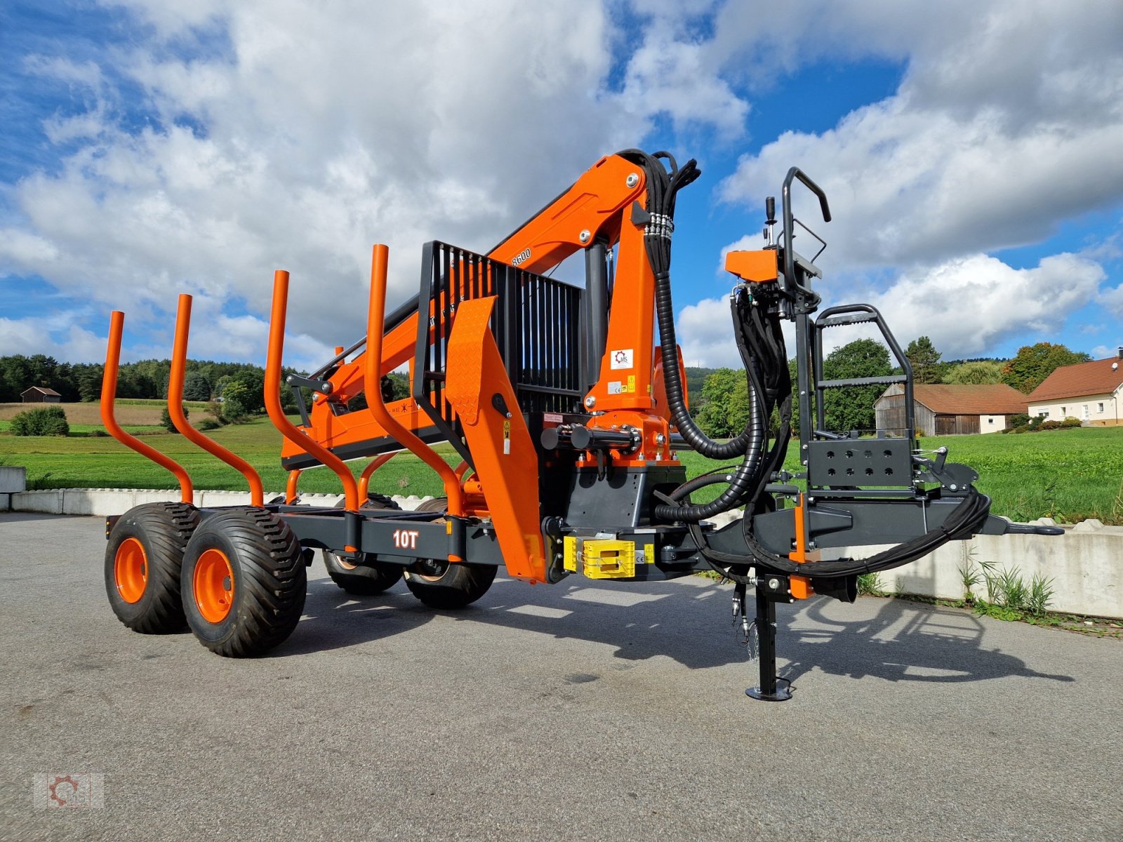 Rückewagen & Rückeanhänger a típus MTM 10T 9,20m Kran Auflaufbremse Hydraulische Bremse Doppelrohrrahmen, Neumaschine ekkor: Tiefenbach (Kép 31)