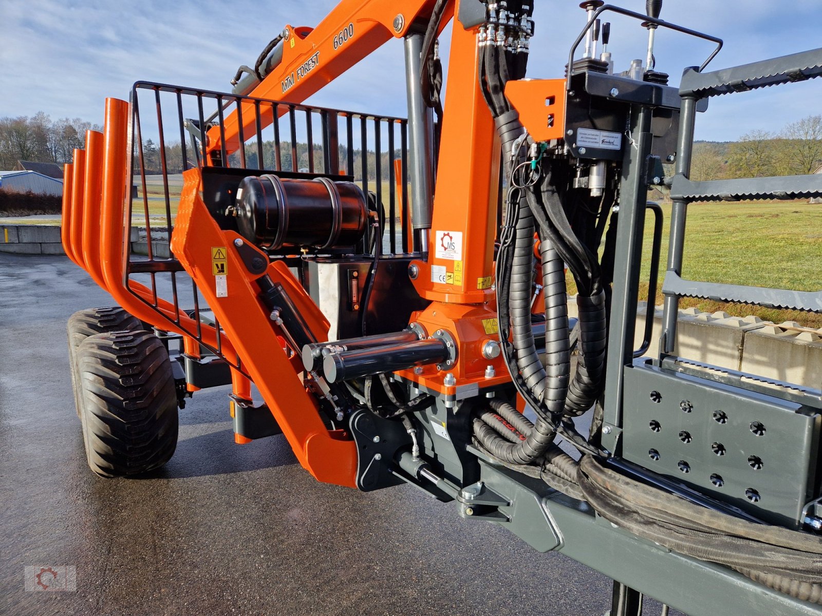 Rückewagen & Rückeanhänger typu MTM 10T S 10to 7,20m Kran Druckluft Zentralrohrrahmen, Neumaschine v Tiefenbach (Obrázek 7)